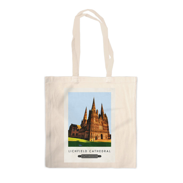 Lichfield Cathedral, Staffordshire Canvas Tote Bag