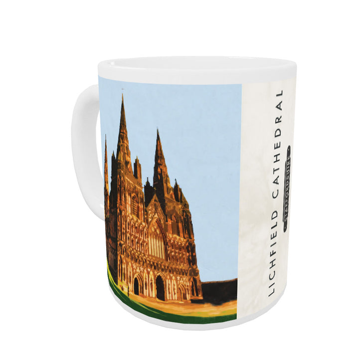 Lichfield Cathedral, Staffordshire Coloured Insert Mug