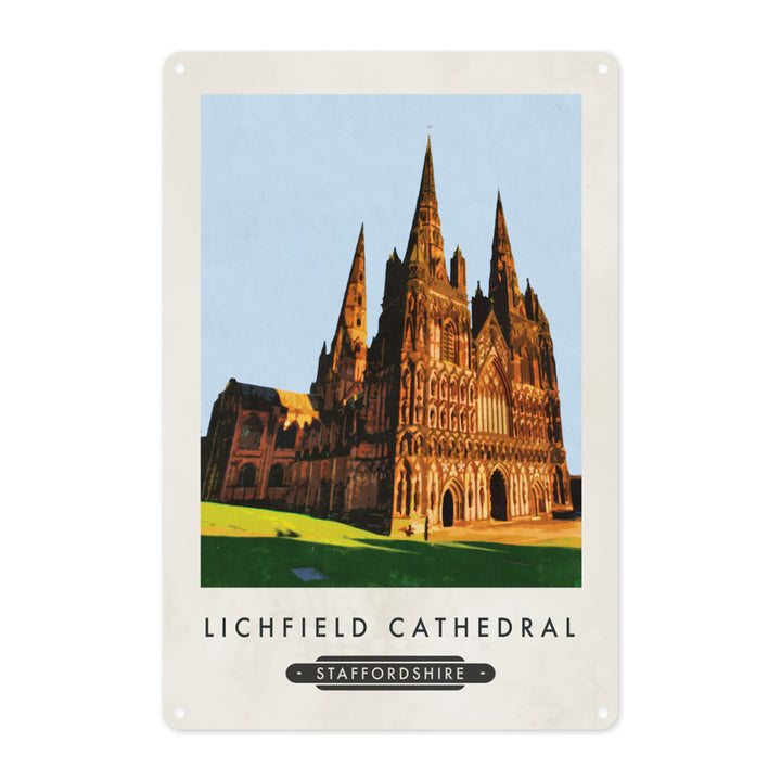 Lichfield Cathedral, Staffordshire Metal Sign