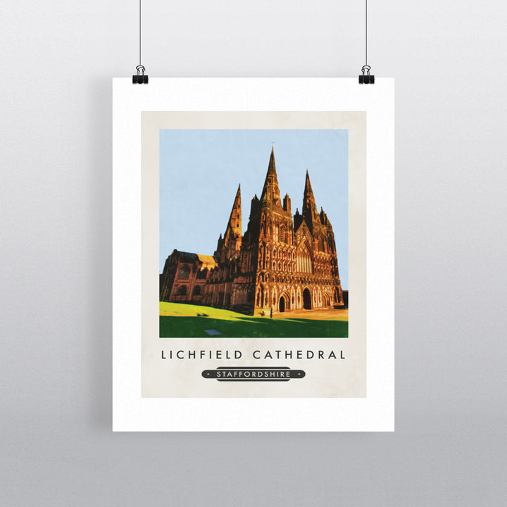 Lichfield Cathedral, Staffordshire 90x120cm Fine Art Print