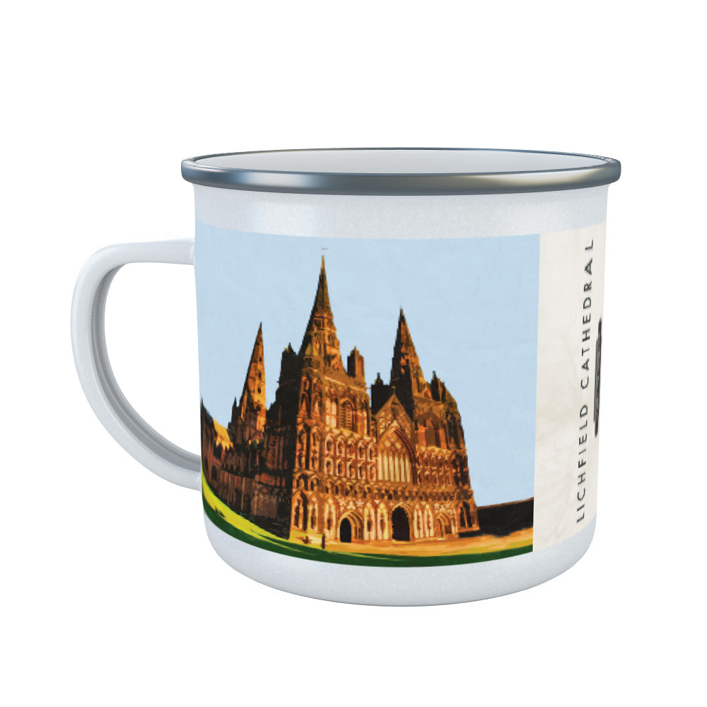 Lichfield Cathedral, Staffordshire Enamel Mug