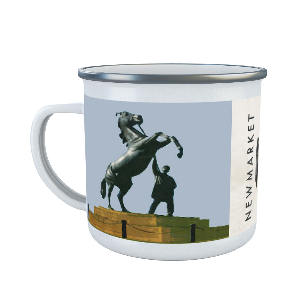 Newmarket, Suffolk Enamel Mug