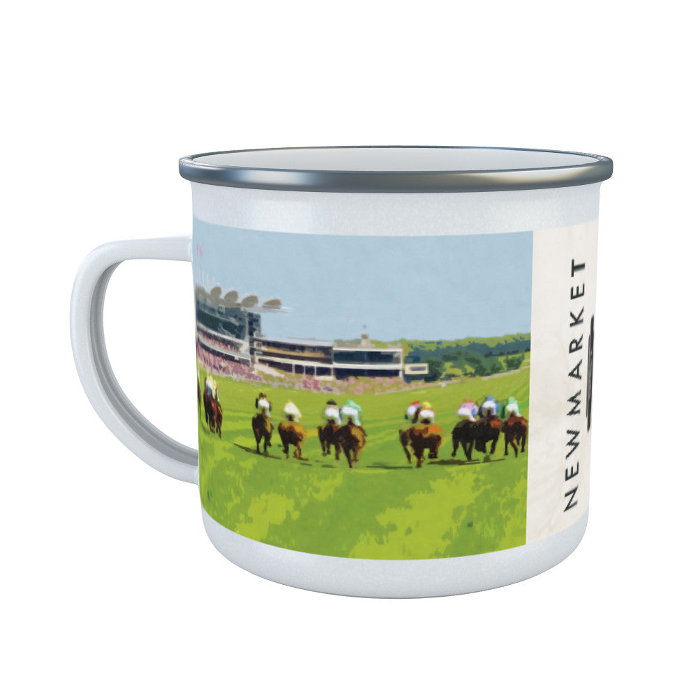 Newmarket, Suffolk Enamel Mug