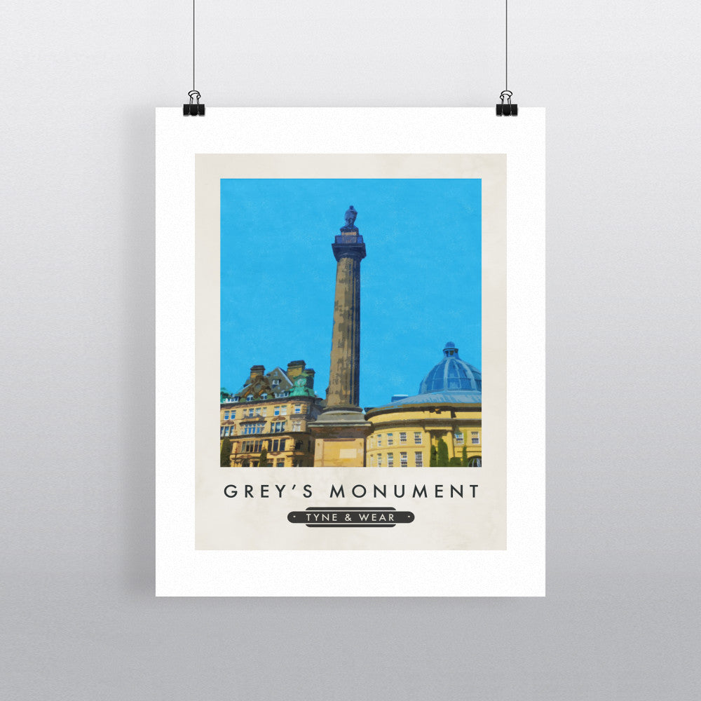 The Greys Monument, Newcastle-Upon-Tyne - Art Print