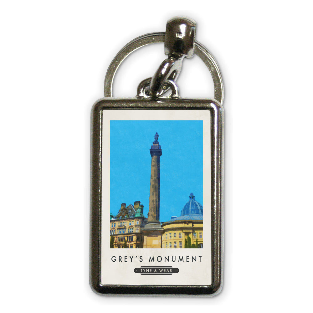 The Greys Monument, Newcastle-Upon-Tyne Metal Keyring