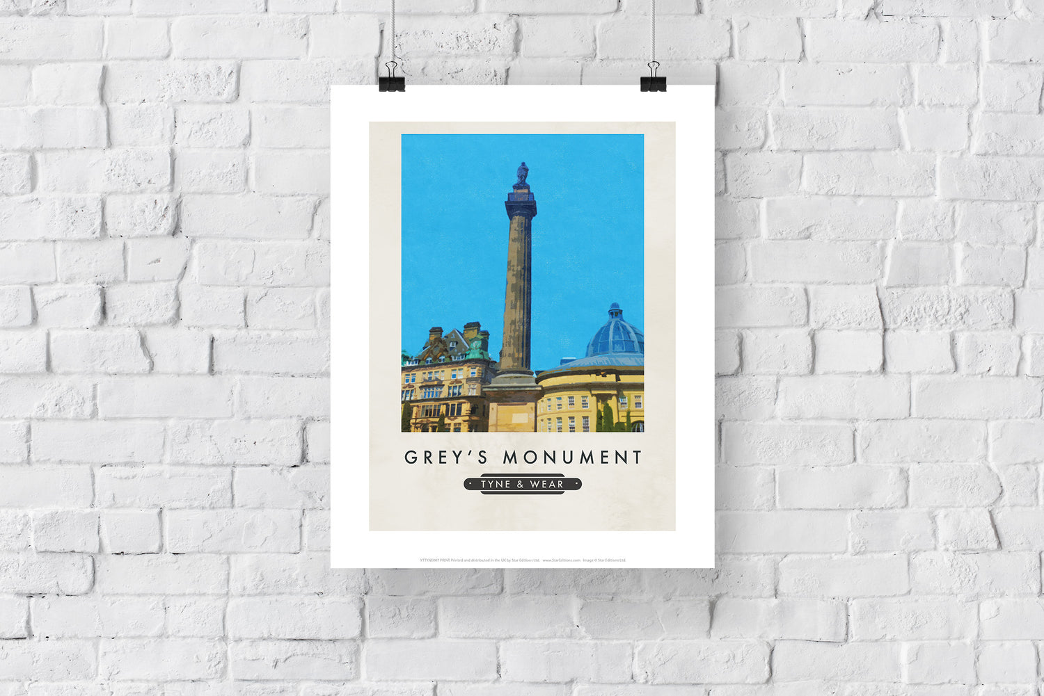 The Greys Monument, Newcastle-Upon-Tyne - Art Print