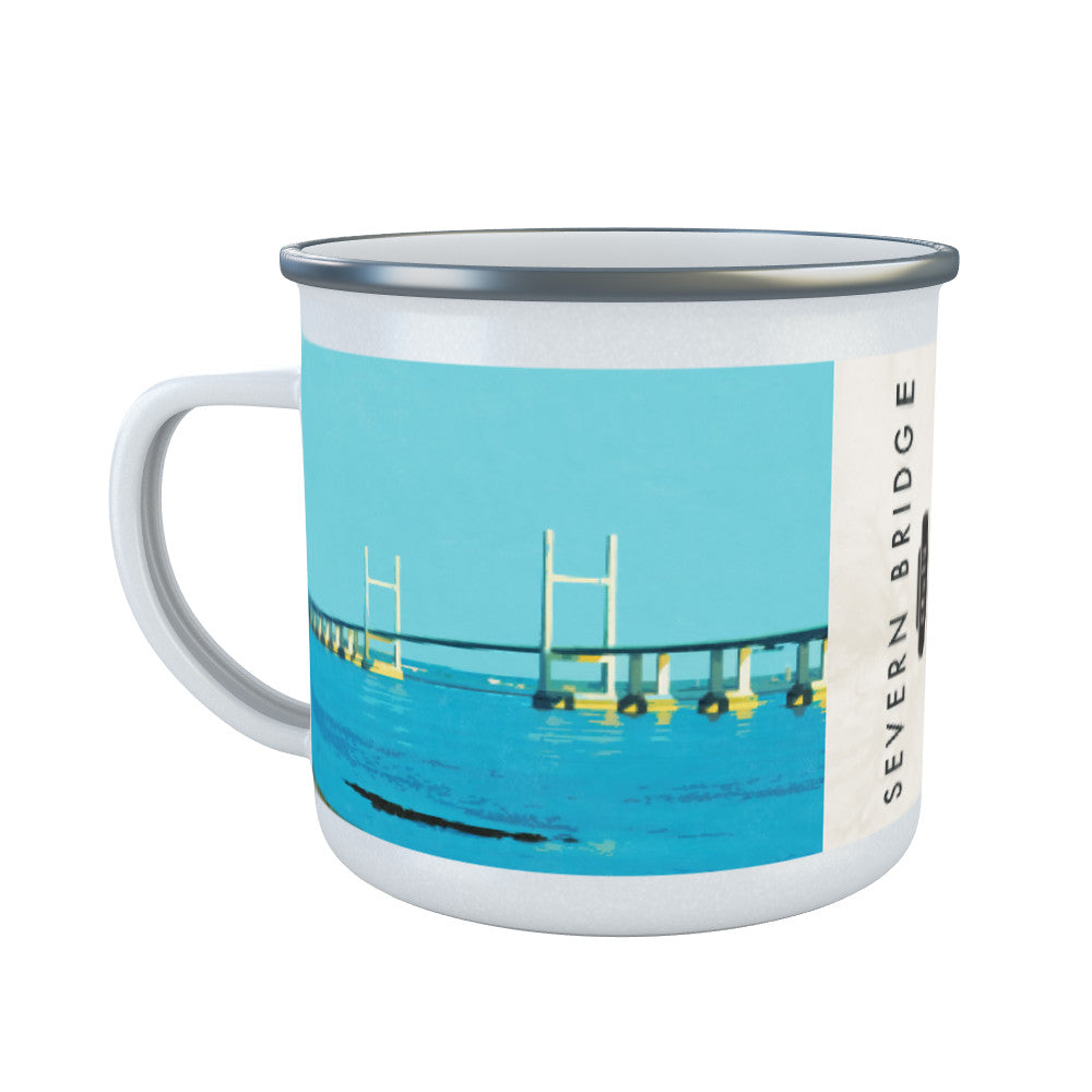 The Severn Bridge, Wales Enamel Mug