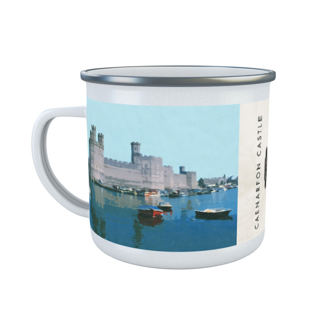 Caenarfon Castle, Wales Enamel Mug