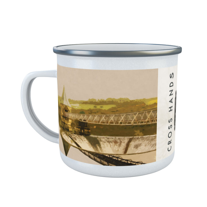 Cross Hands, Wales Enamel Mug