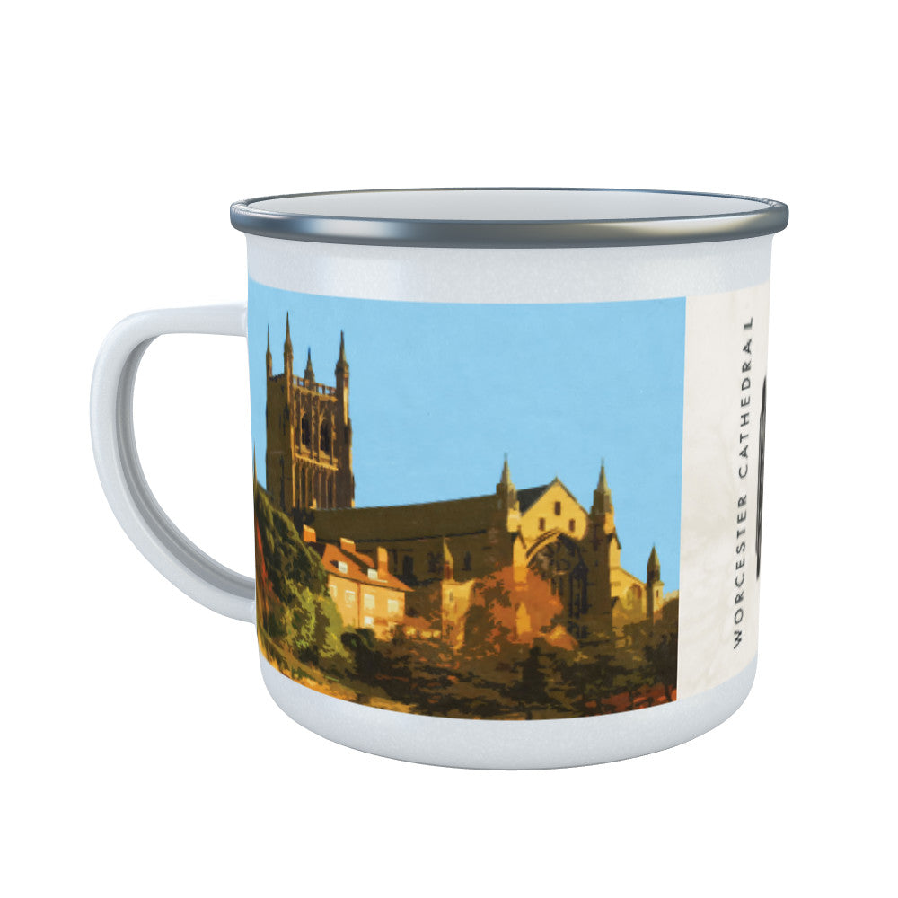 Worcester Cathedral, Worcester Enamel Mug