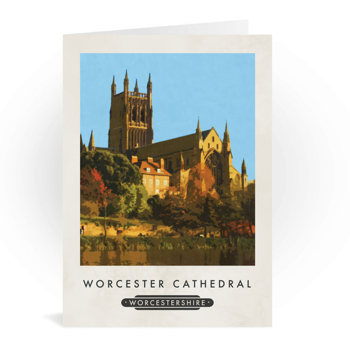 Worcester Cathedral, Worcester Greeting Card 7x5