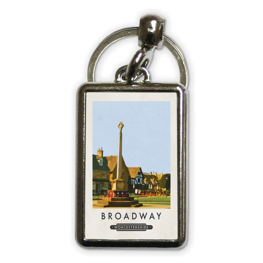 Broadway, Worcestershire Metal Keyring