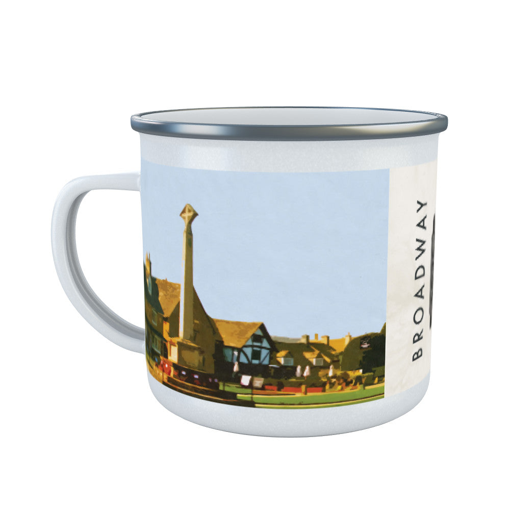 Broadway, Worcestershire Enamel Mug