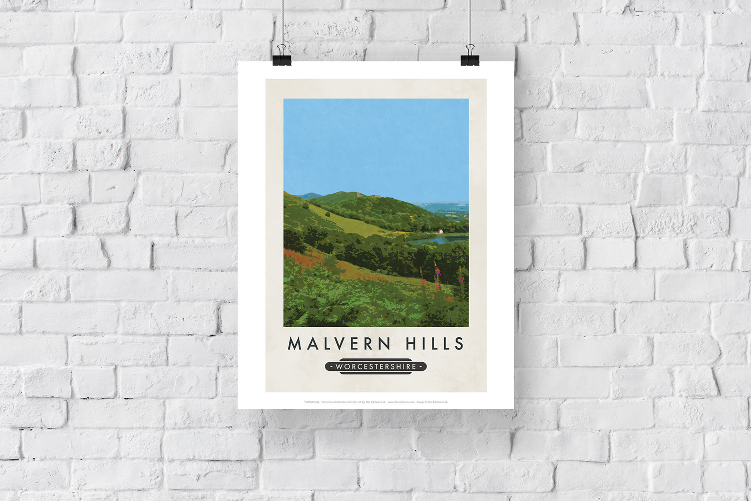 The Malvern Hills, Worcestershire - Art Print