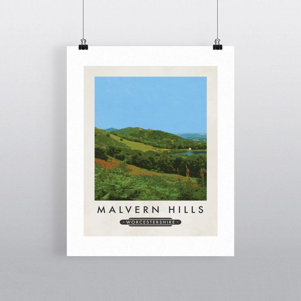 The Malvern Hills, Worcestershire - Art Print