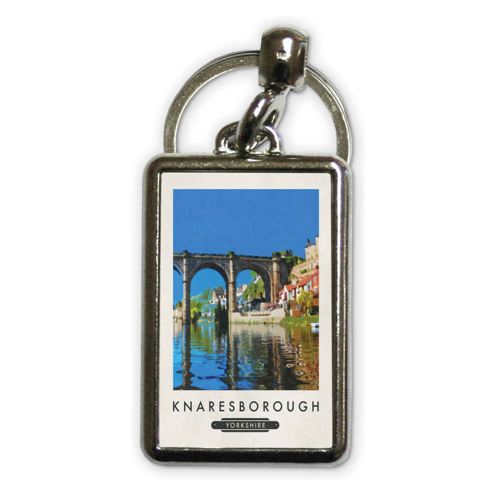 Knaresborough, Yorkshire Metal Keyring