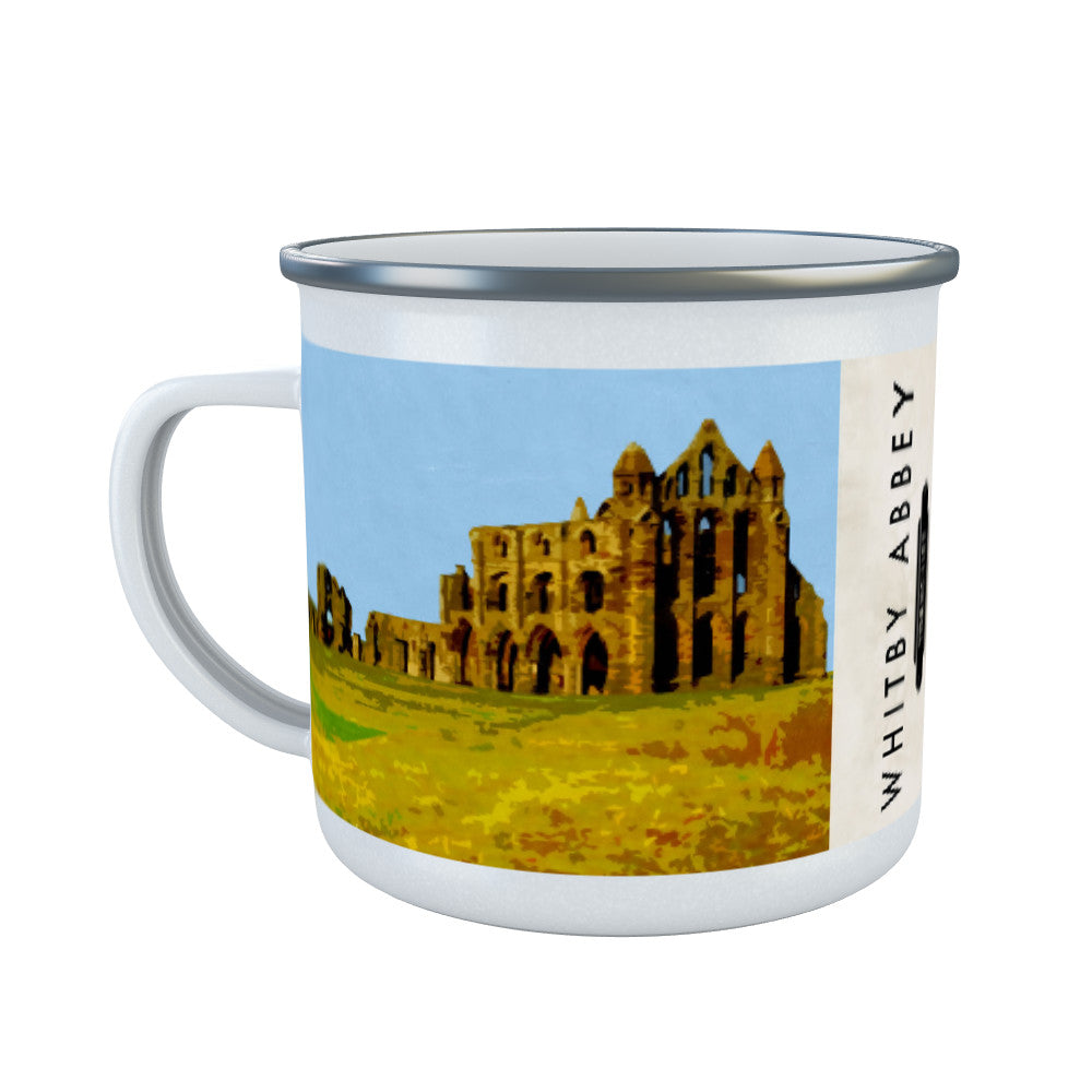 Whitby Abbey, Yorkshire Enamel Mug