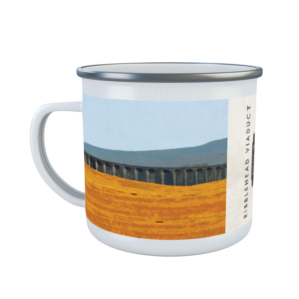 The Ribblehead Viaduct, Yorkshire Enamel Mug