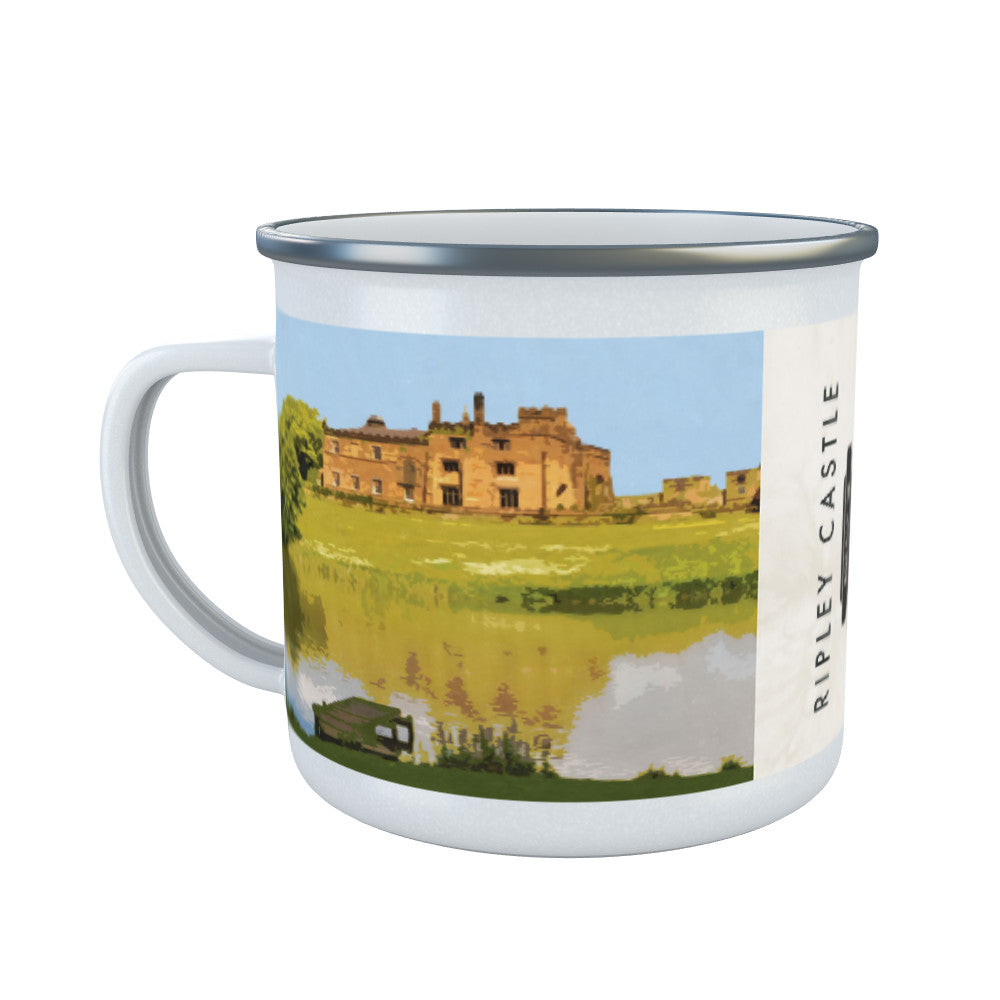 Ripley Castle, Yorkshire Enamel Mug