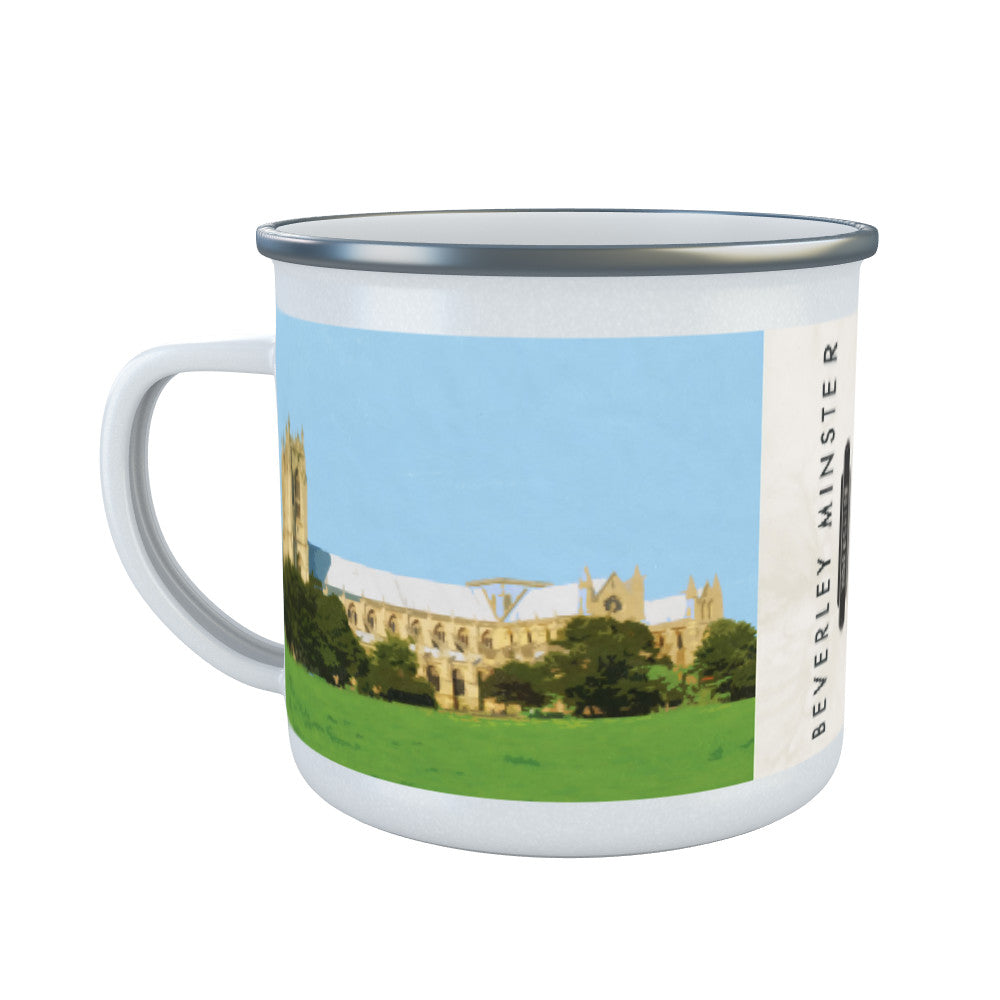 Beverley Minster, Yorkshire Enamel Mug