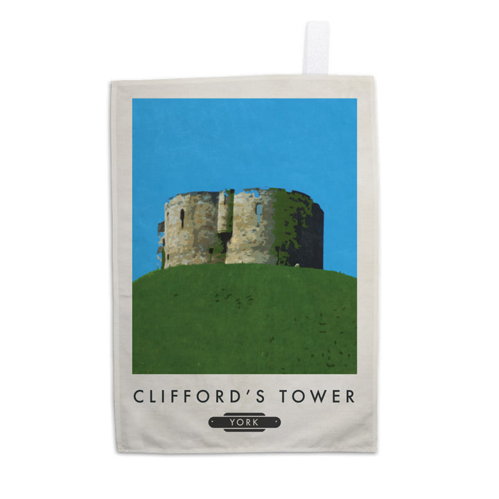 Cliffords Tower, Yorkshire Tea Towel