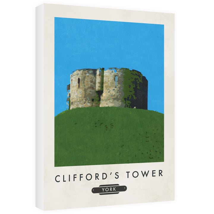 Cliffords Tower, Yorkshire 60cm x 80cm Canvas
