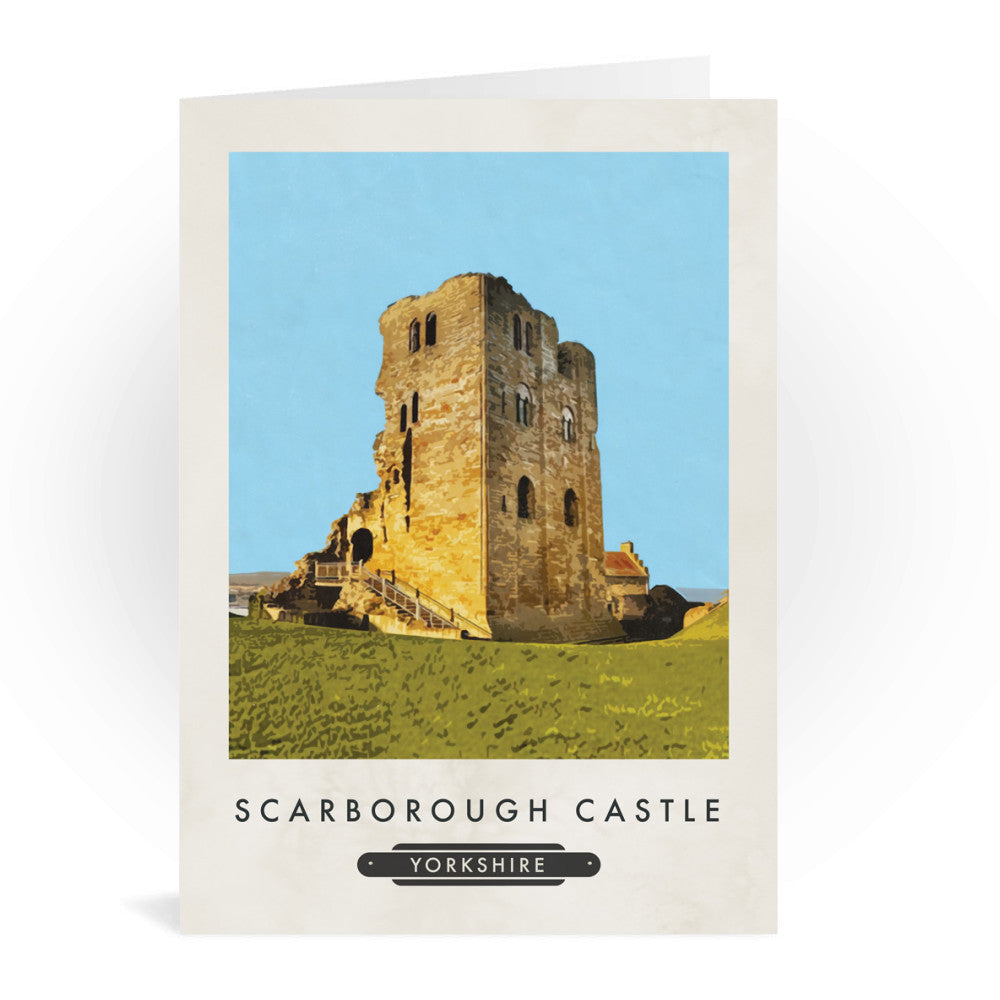 Scarborough Castle, Yorkshire Greeting Card 7x5