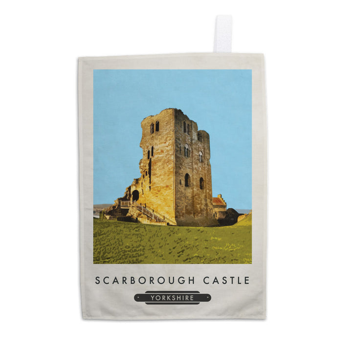 Scarborough Castle, Yorkshire Tea Towel